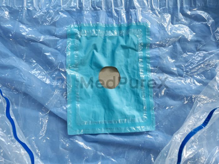 Medical grade thermal bonding welding: non-woven sterile surgical hanging order and TPU window opening film sealing connection