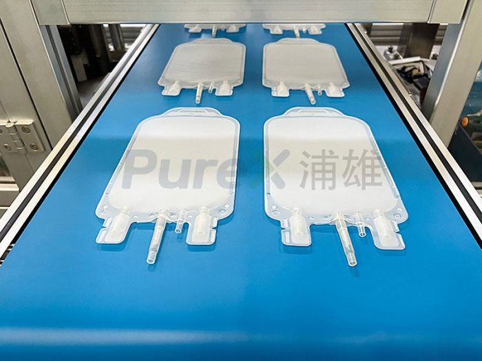 Fully automatic blood bag production line