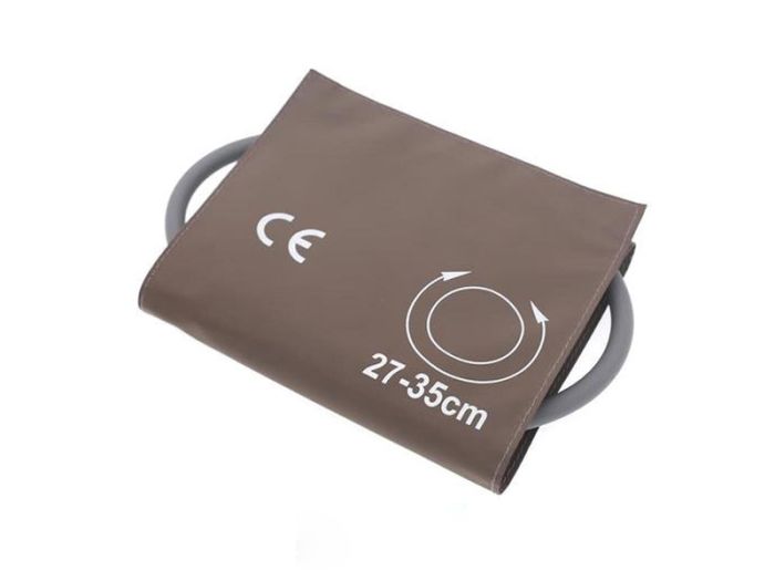 What are the options for elastic materials for blood pressure cuff bladders?